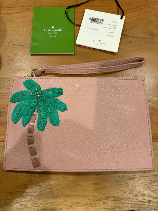 kate spade Handbags - NWT Kate Spade On Purpose Embellished Palm Mini Leather Wristlet